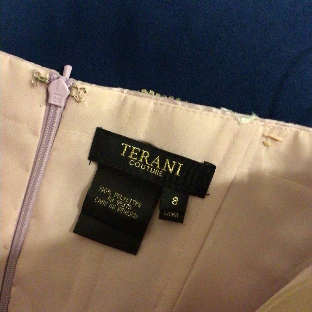 Terani Couture Lilac Beaded Embellished Gown - Picture 9 of 9